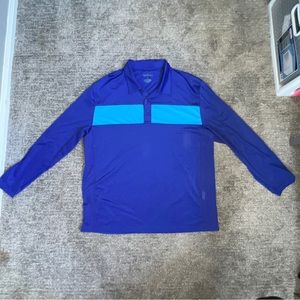 San Soleil long sleeve men’s polo UV protectant size XL blue